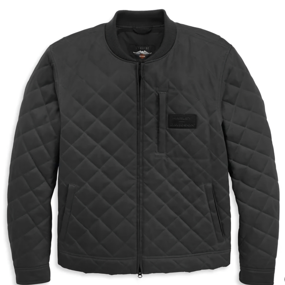 Men's Harley Davidson Black Beauty Quilted Jacket NWOT